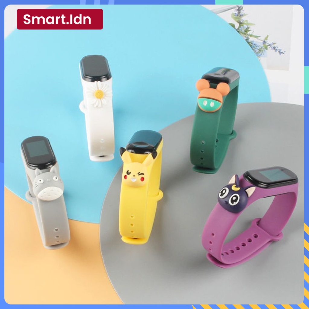 Xiaomi Mi Band Mi 3 Mi 5 Boneka Kartun Besar 3D LUCU Tali Smartwatch Strap Jam