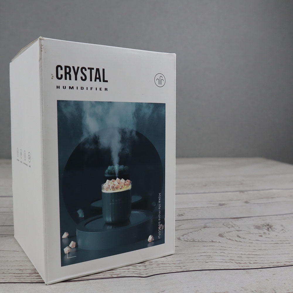 CRYSTAL Air Humidifier Aromatherapy Oil Diffuser Rechargeable 400ML 1200mAh - A07