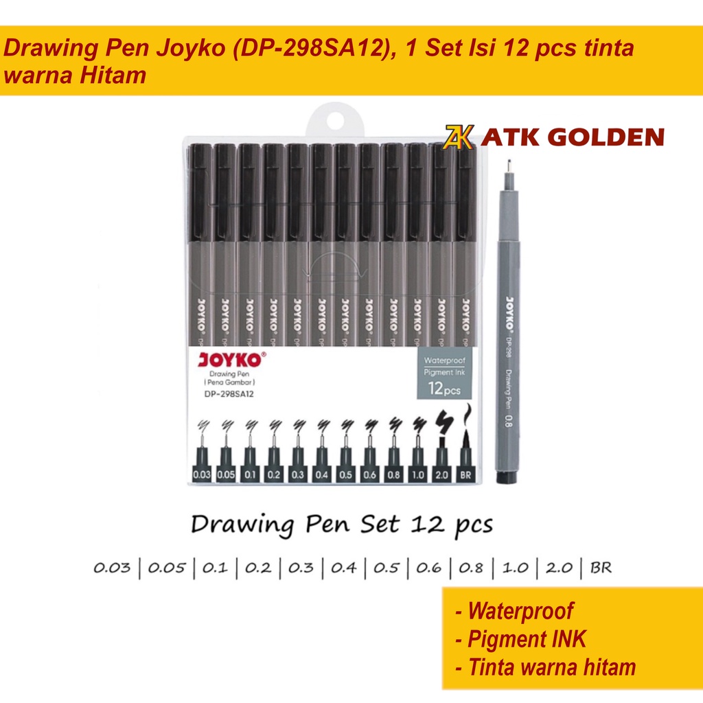 

Drawing Pen Joyko 1 Set (12 pcs)