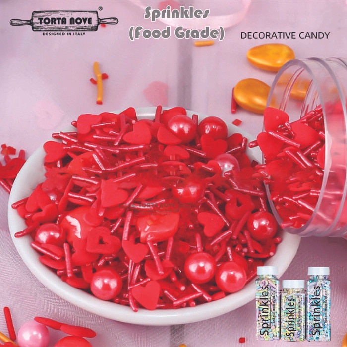 

Trimit gula sprinkle warna warni Dekorasi kue Topping kue ultah natal - E LOVE STRUCK