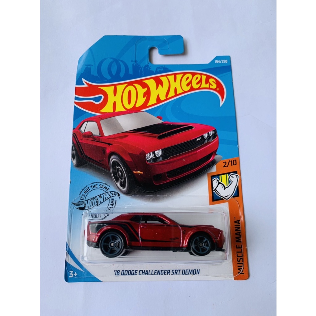 Jual Hotwheels Hot Wheels 18 Dodge Challenger Srt Demon Merah Muscle