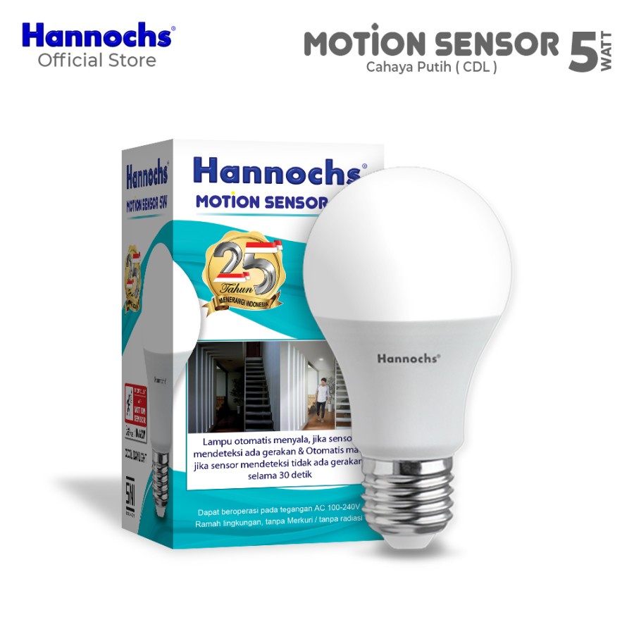 HANNOCHS Lampu LED Motion Sensor / Sensor Gerak - 5 Watt