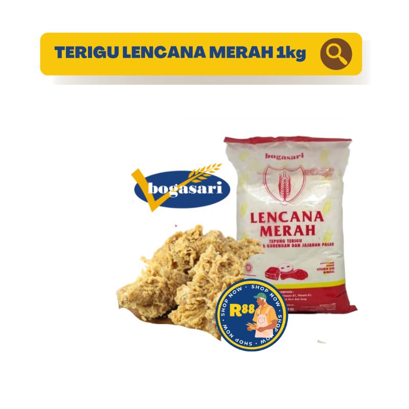 

BOGASARI TERIGU LENCANA MERAH 1kg "ECER" - ORI 100% lebih murah