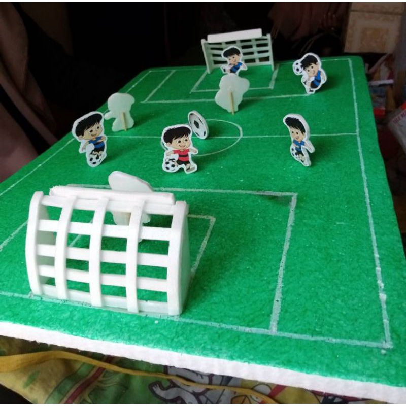 HIASAN KUE GAWANG BOLA/LAPANG BOLA UNTUK.KUE ULANG TAHUN