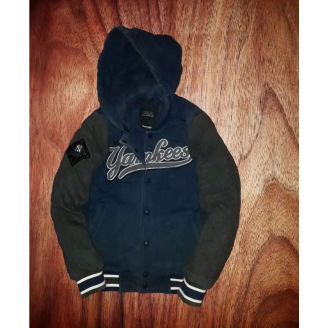 jaket mlb varsity hoodie second brand
