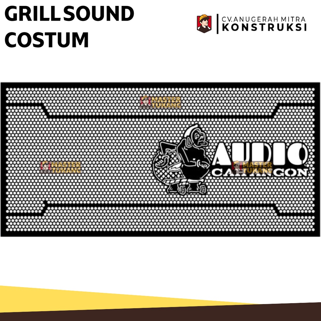 Grill sound ukuran Custom Ram Speaker