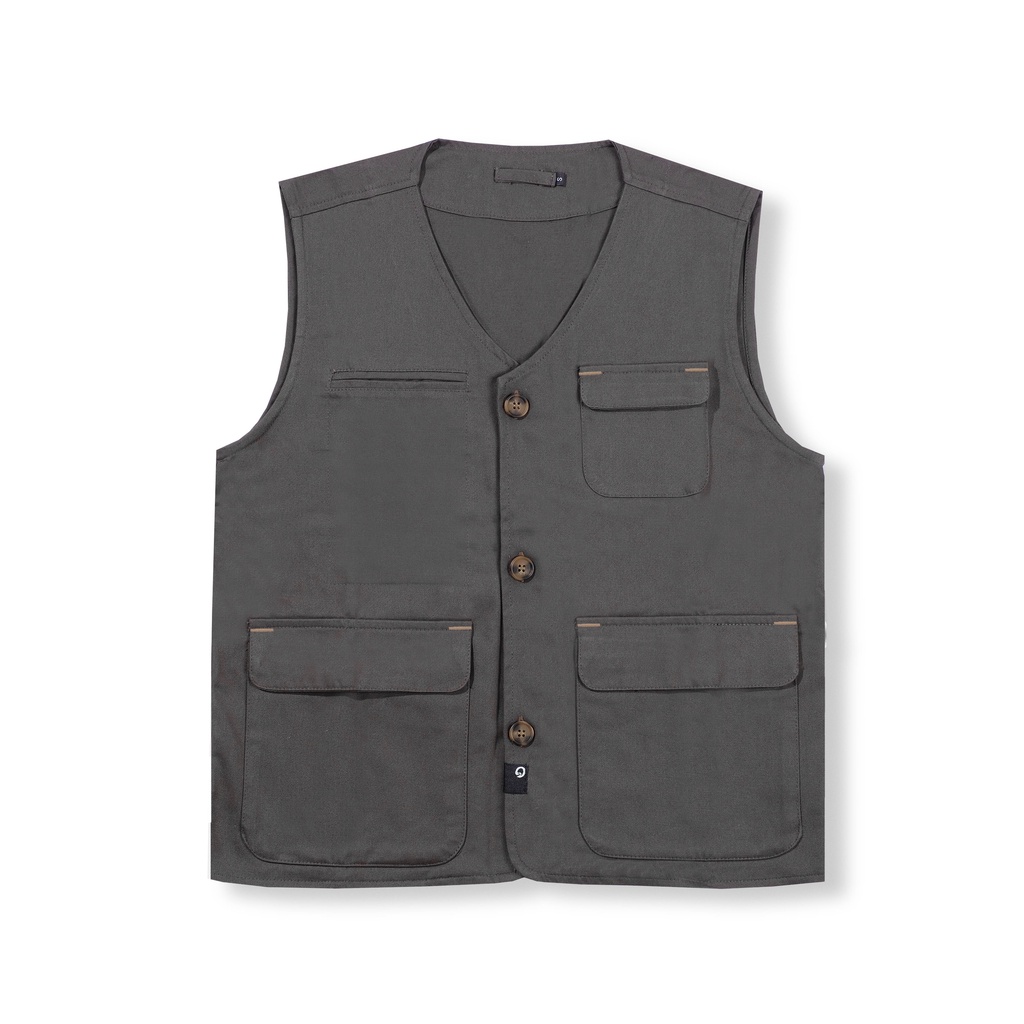 ORCA - Plait Chore Vest, Grey