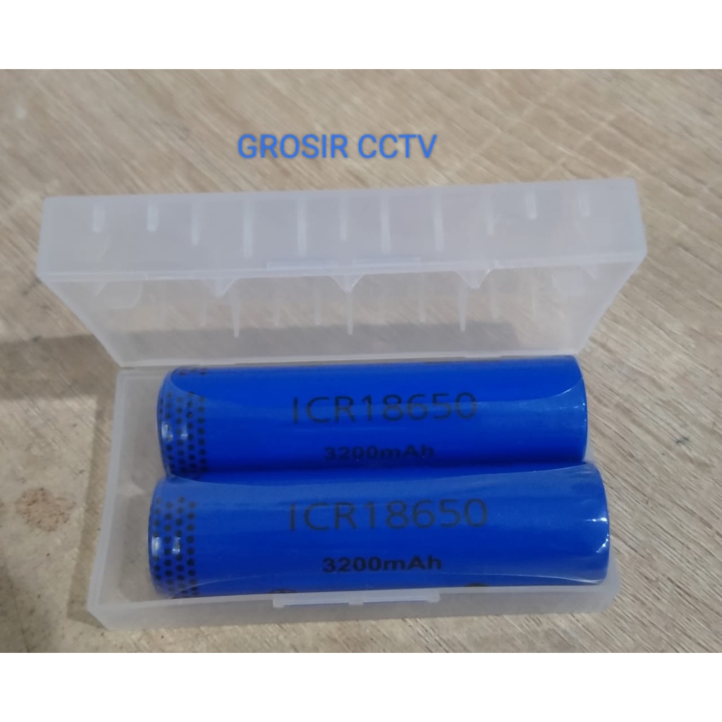 Baterai ICR 18650 3200mAh (sepasang)