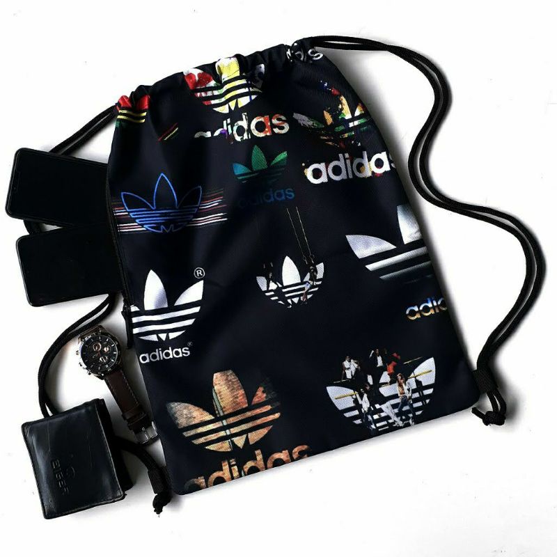 Tas Serut - Gymsack - String Bag Pria &amp; Wanita Adidas Full Color Edition