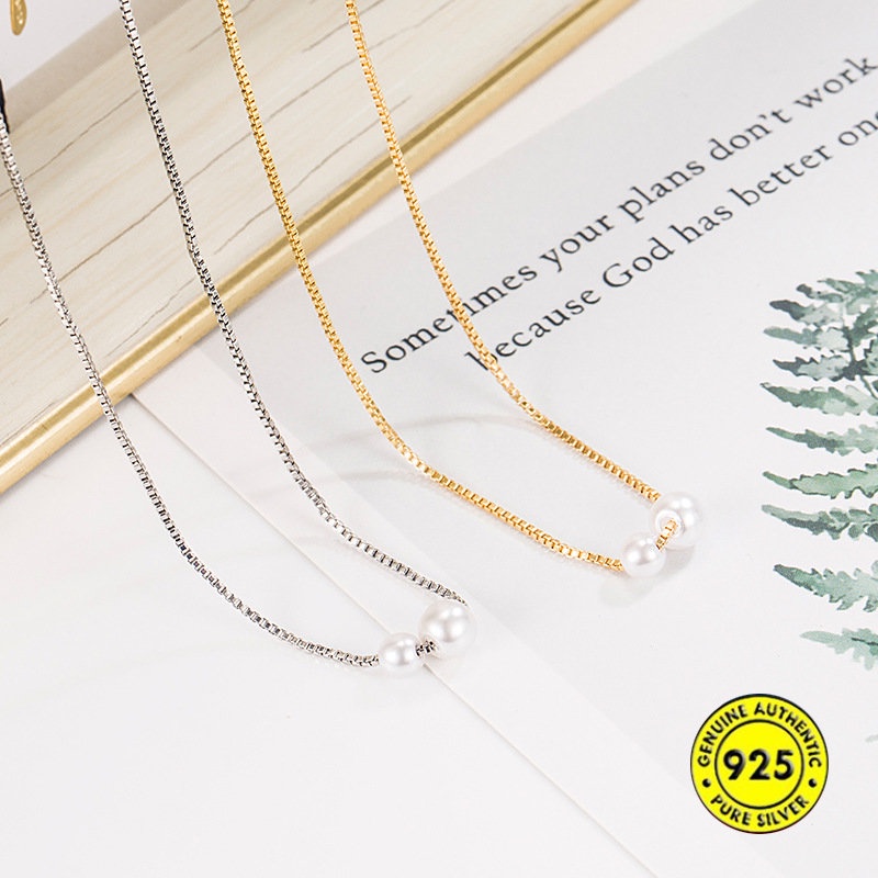 Kalung Mutiara Dua Shell Untuk Wanita U1121