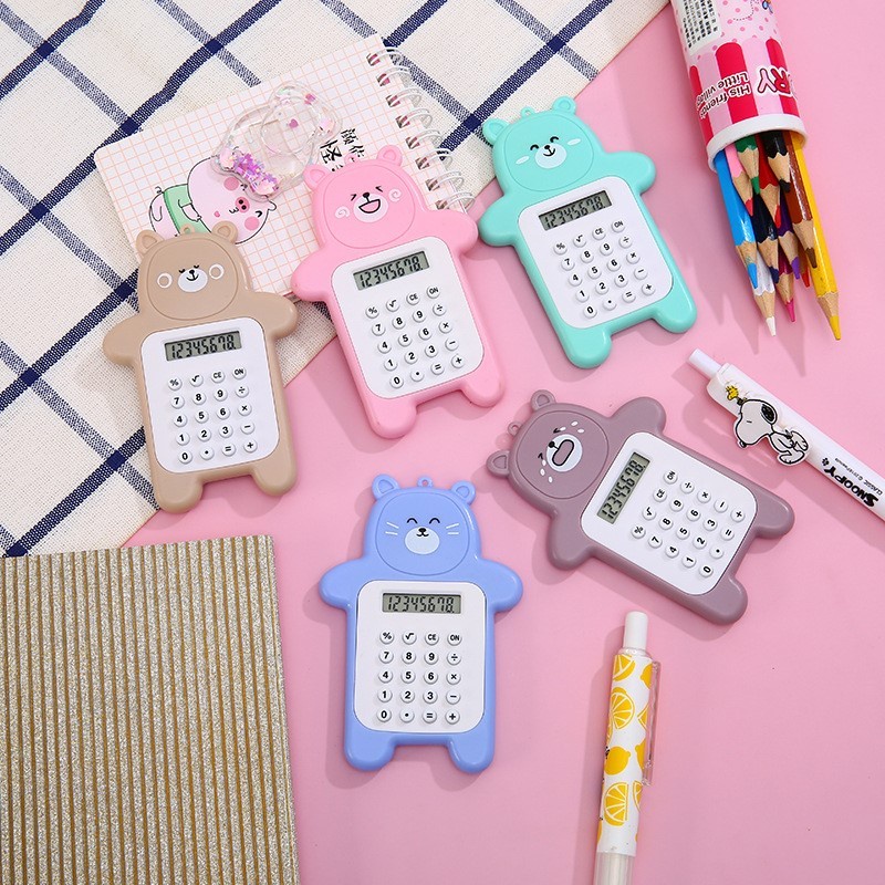

Calculator Mini Portable Motif Bear Kalkulator Mini 8 Digit Import