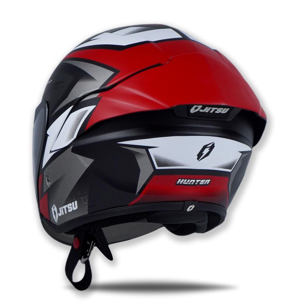 Jitsu Helm Half Face Hunter Black Doff