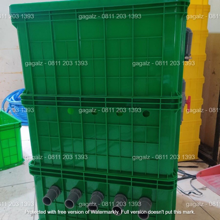 Trickle Filter kolam ikan koi Jumbo 3 susun - tanpa media