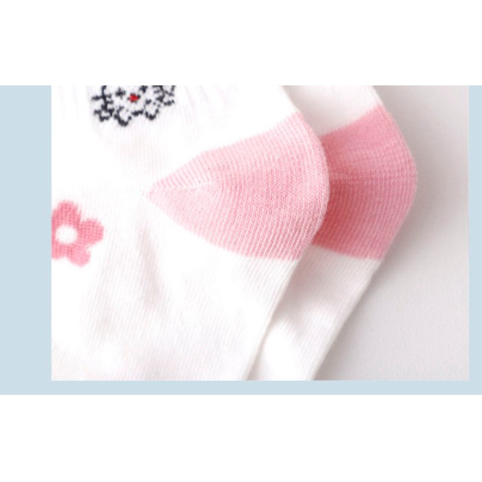 Kaos Kaki Wanita Fashion Motif KT KITTY Kaoskaki Pendek Semata Kaki