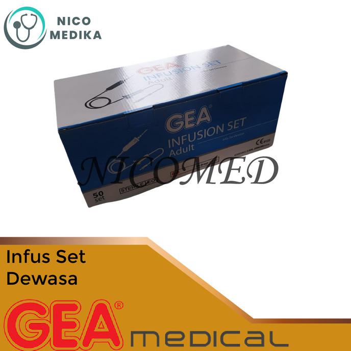 Infuset GEA dewasa/ set infus GEA Makro per BOX