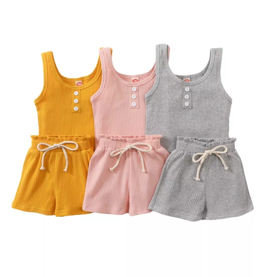 BEFAST - ZSO SETELAN ANAK NAZWA / SET ANAK ANDINE / Set Atasan Singlet+Celana Pendek / Terlaris /  Fashion Anak-Anak / Pakaian Santai Anak / Oneset Polos / Pakaian Casual Anak