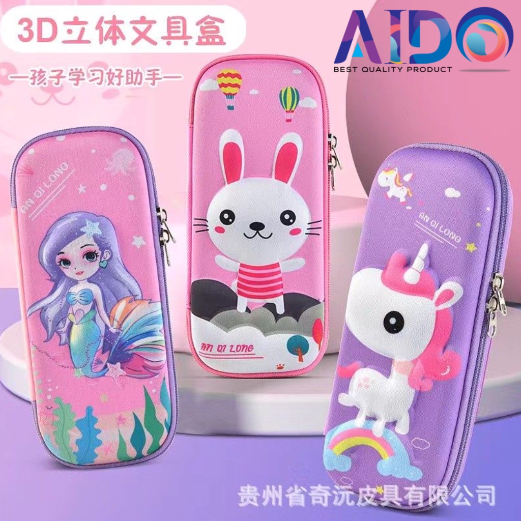 kotak pensil 3D / TEMPAT PENSIL / kotak pensil anak Kotak Pensil 3D Anti Air Astronot Rocket Karakter Lucu Kotak Pensil Anak kotak pensil 3D n 2D bahan KAIN / kotak pensil anak sekolah