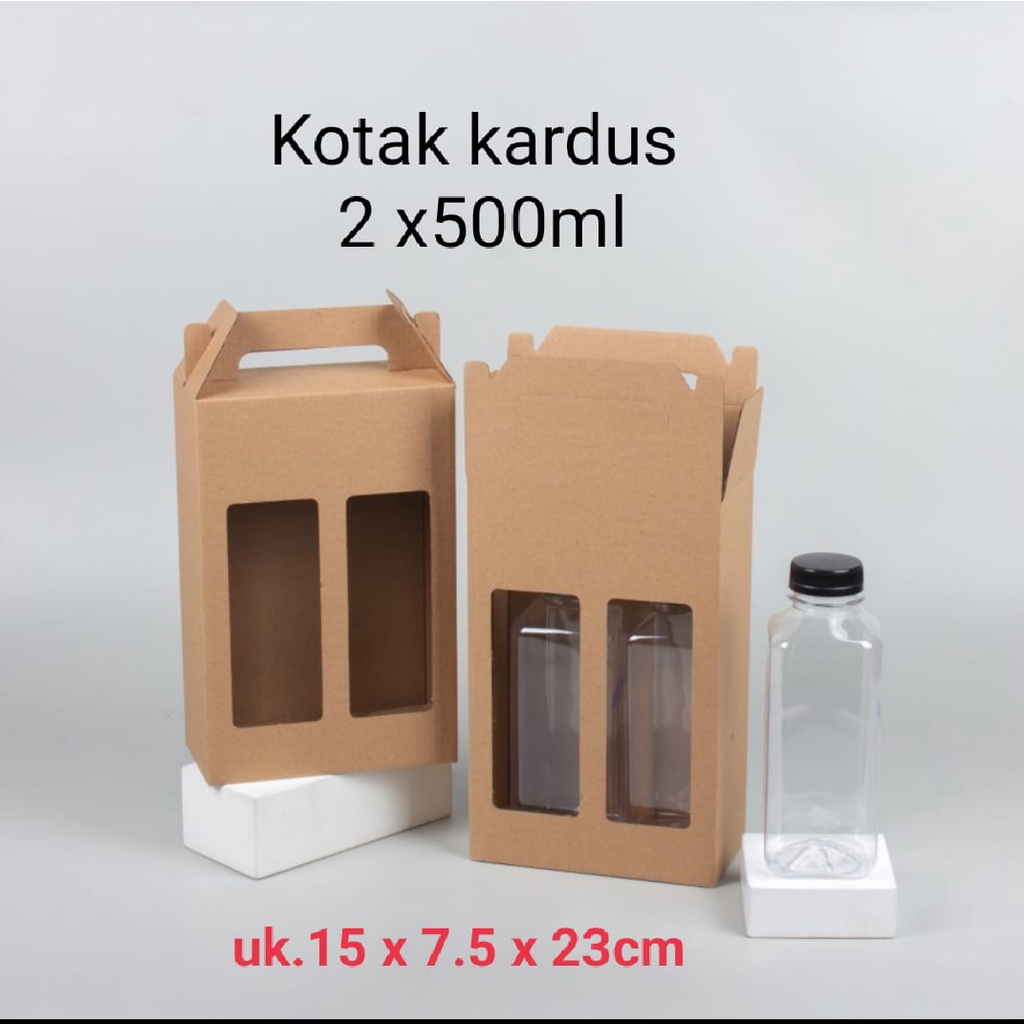 

Dus Botol 500ML 15x7,5x23 cm 10 pcs Kardus Botol 500ML