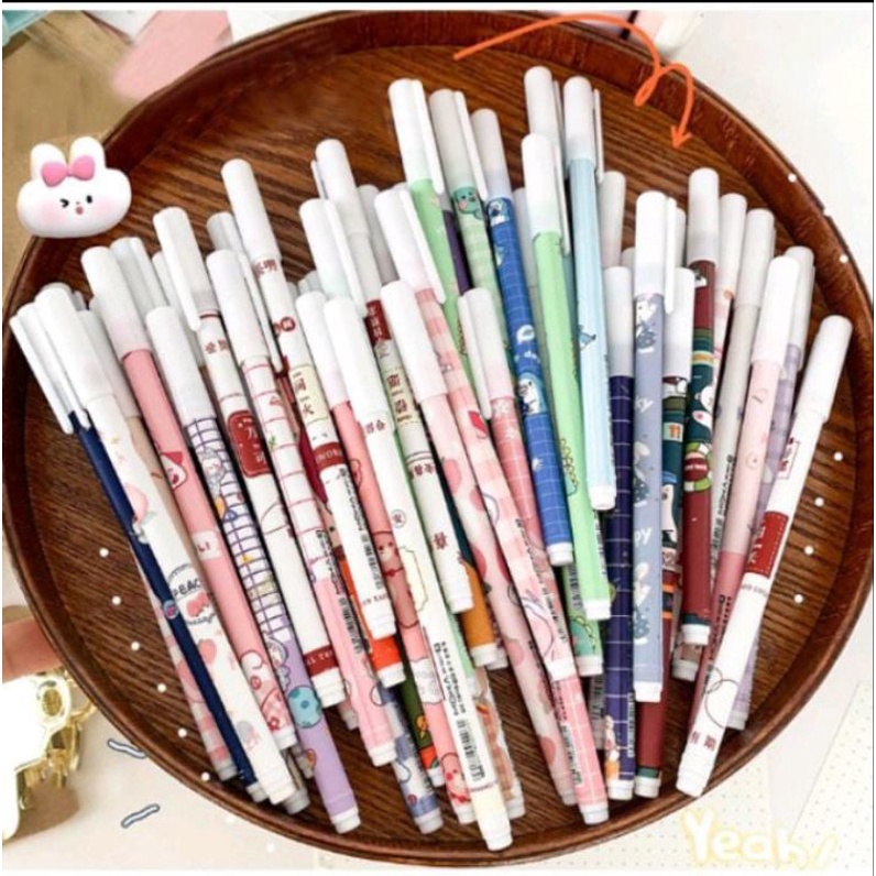 pulpen bisa dihapus non box tinta hitam isi 12 pcs-4