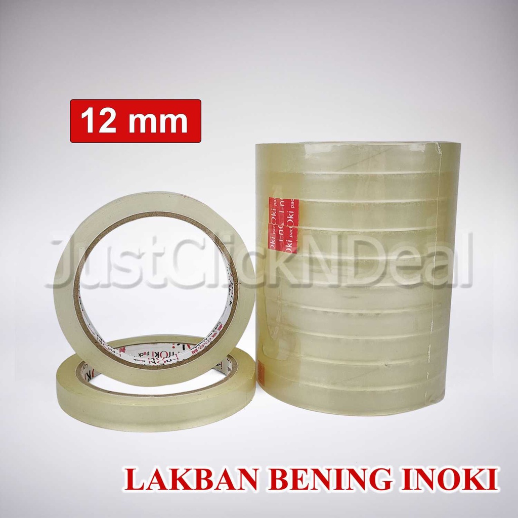 

Inoki Isolasi Bening 12 24 48 mm Solasi Solatip Lakban