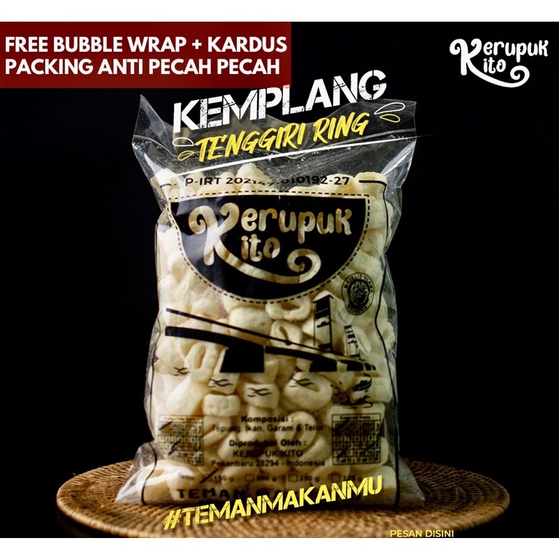 

Teman Makanmu! Kerupuk Kemplang Ring Ikan Tenggiri Berasa