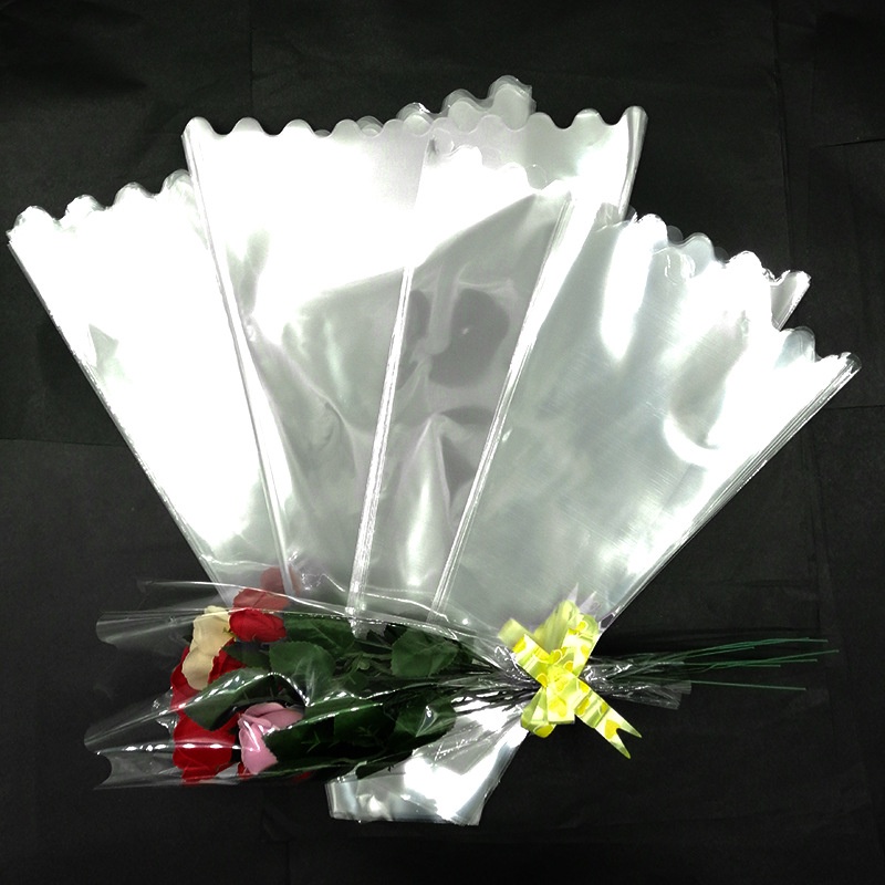 Plastik Buket Bunga Besar Panjang Transparan Flower Bouquet Plastic Wrapping OPP Transparent KB6161