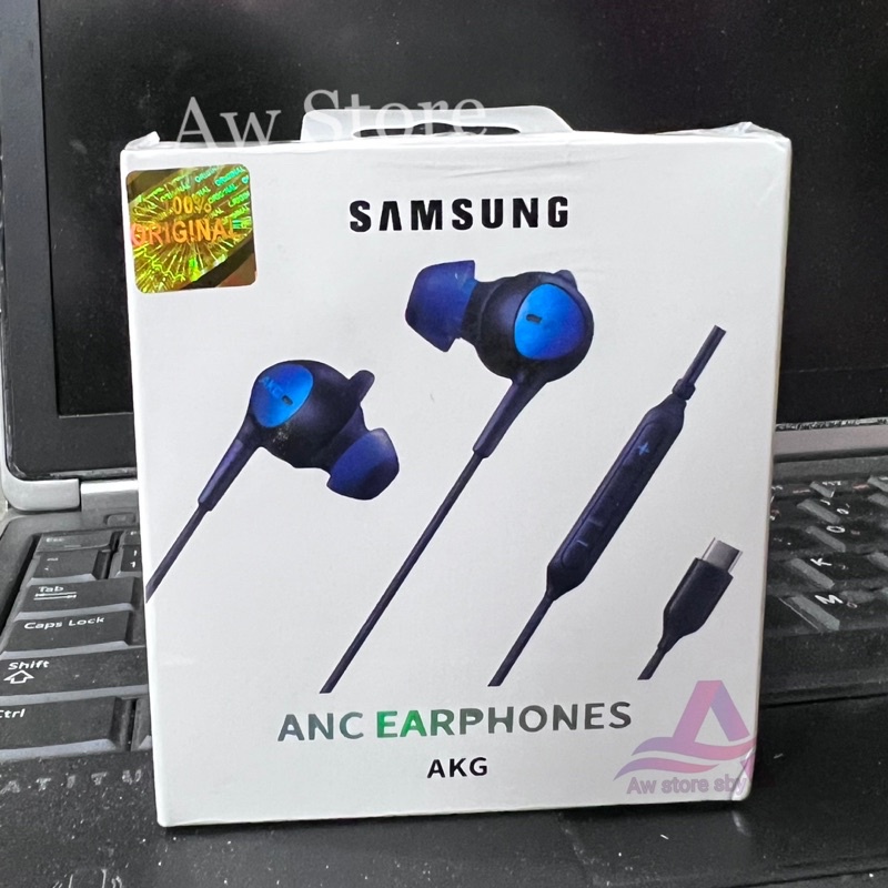 ANC EARPHONE SAMSUNG TYPE C BY AKG BASS STEREO HEADSET USB C WITH VOLUME CONTROL A33 A53 A73 M52 S10 S20 S21 FE S22