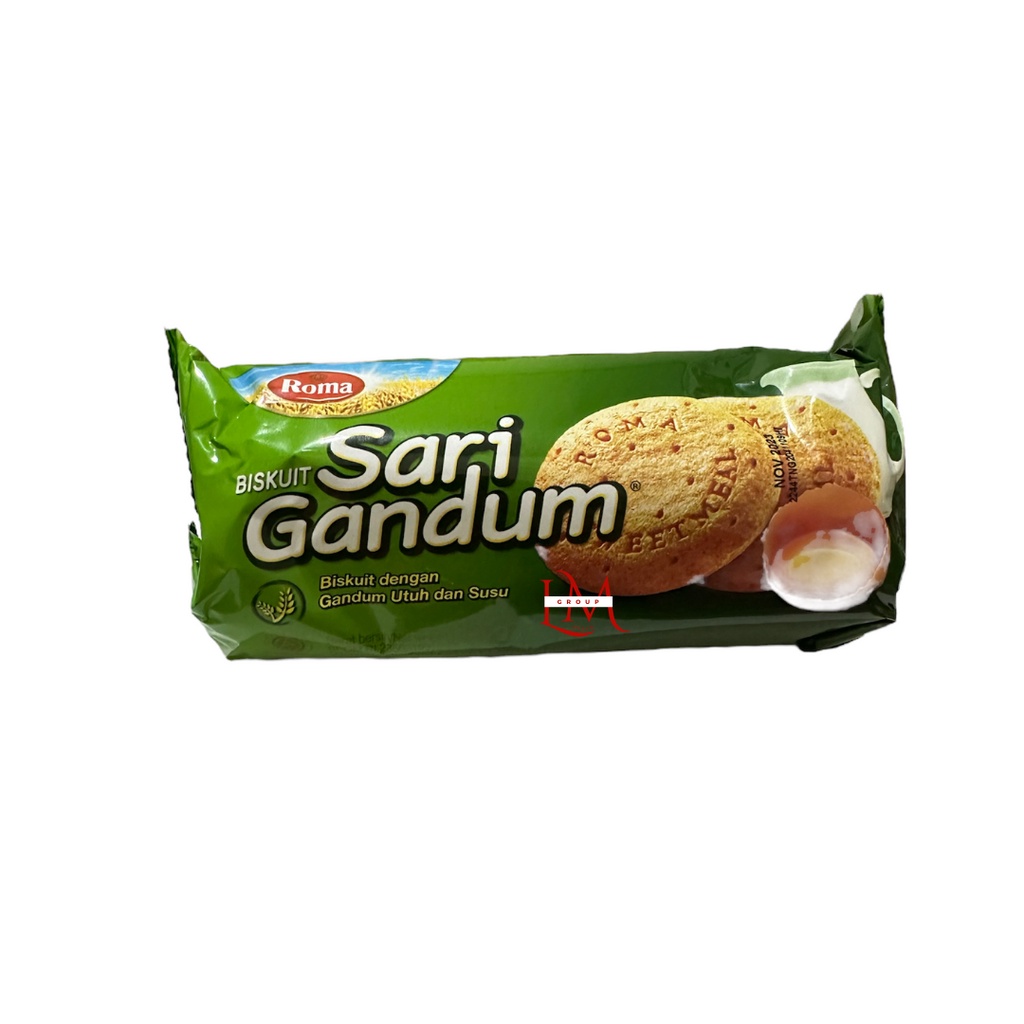 Sari Gandum Biskuit Roma Pack Rasa Sandwich Susu &amp; Cokelat/Original/Kacang