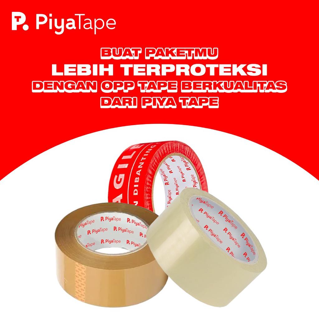 

(Bisa COD) lakban 90 yard bening dan cokelat | lakban 45 x90yard | lakban PIYA TAPE promo