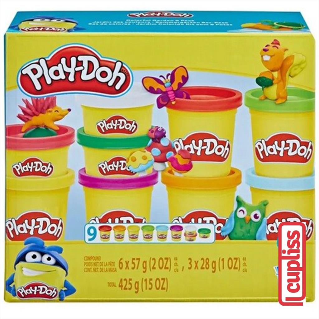 Play Doh Colourful 9 pack  Garden Hasbro F3624 Playdoh