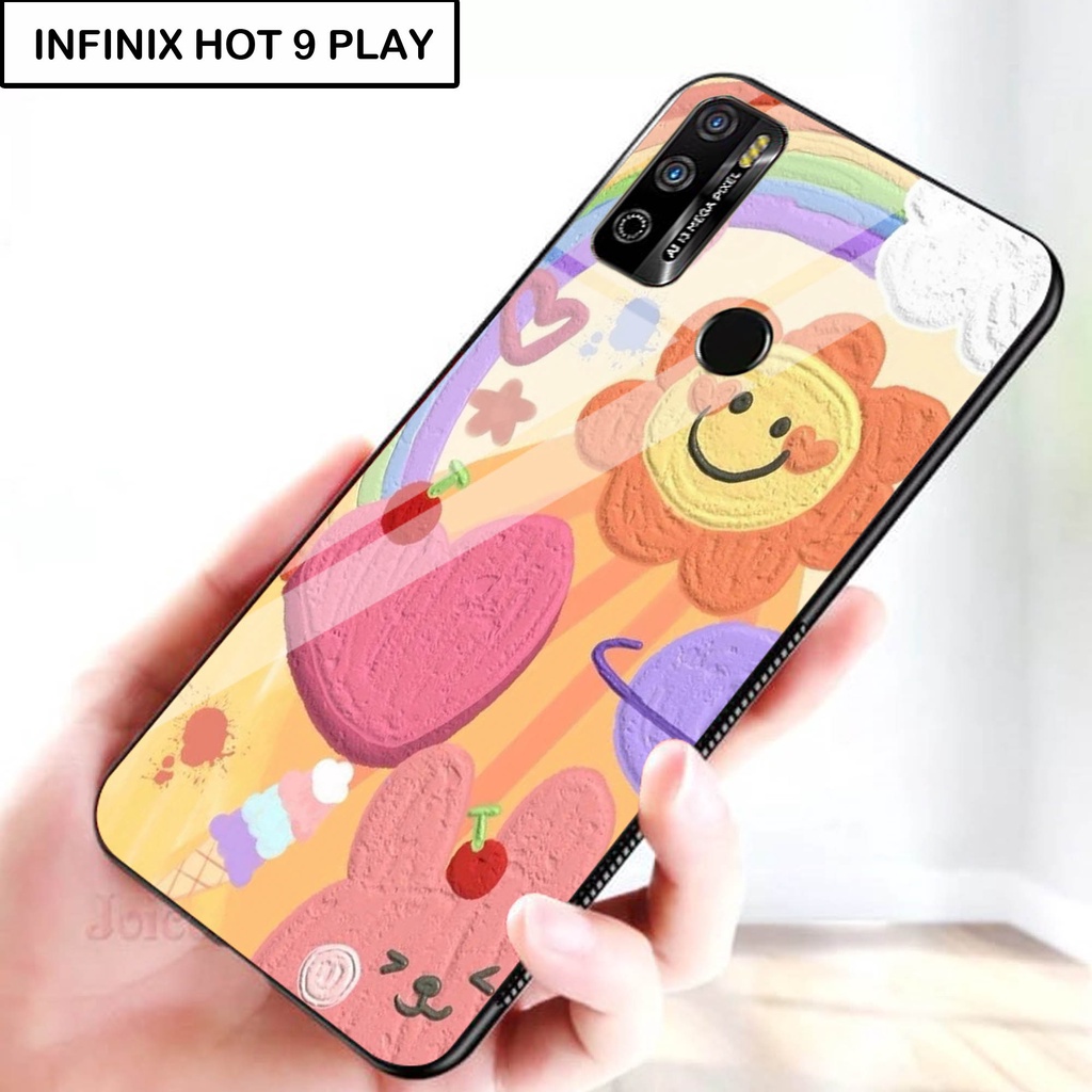 Softcase Kaca For INFINIX HOT 9 PLAY - Case Handphone INFINIX HOT 9 PLAY [T93].