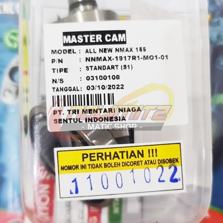 Noken As BRT Racing Master Cam T1 New Yamaha NMAX 2020 UP Connected