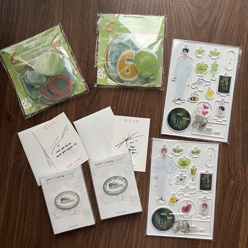 merch only nct dream keyring acrylic tds the dream show smcu invitation badge jeno jaemin anniversar