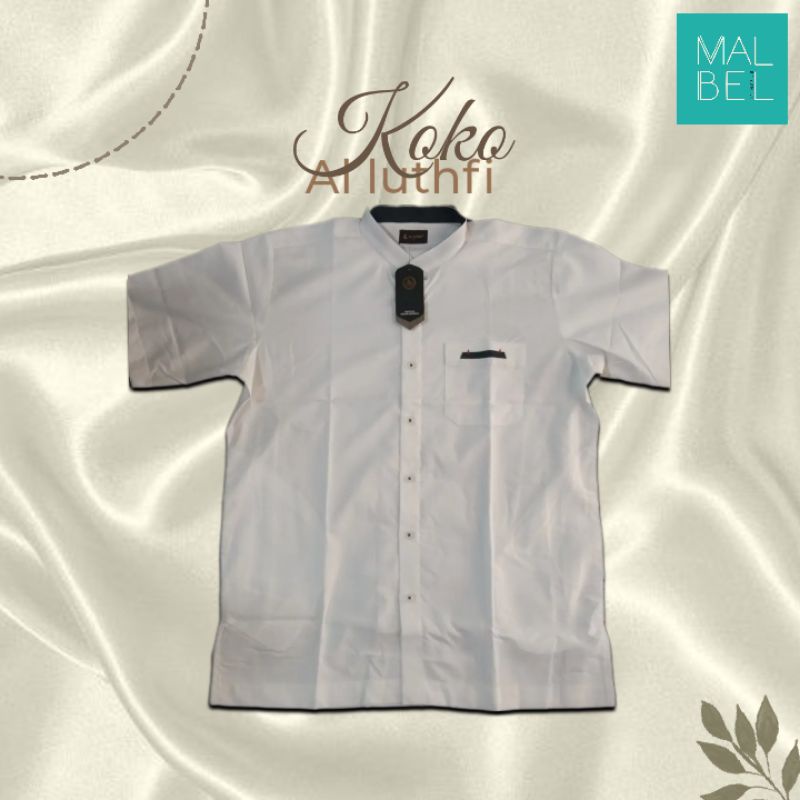 Koko Al luthfi putih dewasa baju koko putih dewasa