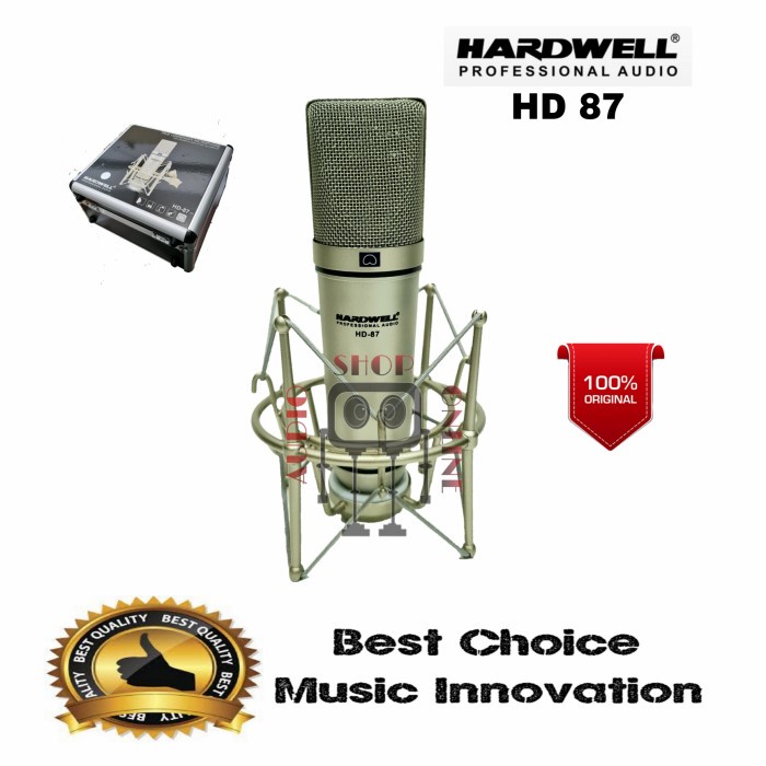 Jual Mic phantom Hardwell HD 87 / HD87 mic Streaming Podcast Recordi   ng