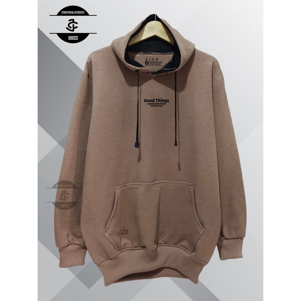 Jaket Hoodie Pria Cod Aesthetic Original Jico Brand Distro Kota Bandung Terbaru Terpopuler Dan Terlaris Oversize Unisex Sweater Hoodie Pria Katun Casual Distro Masa Kini Hudie Pria Wanita Hodie Casual Warna Moka List Good Thing Jaket Pria Hoodie Distro