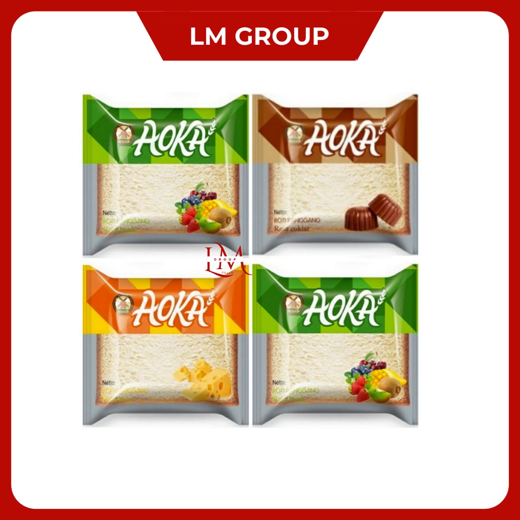 Roti Aoka Super Lembut Beraneka Rasa @65gr