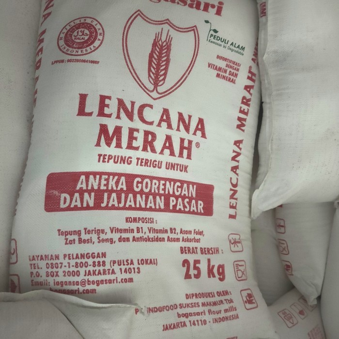 

terigu lencana merah 25kg (1karung)