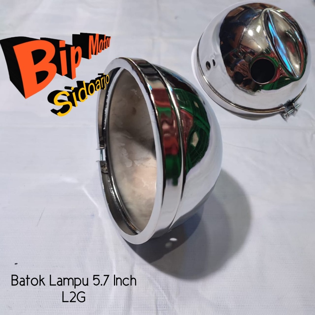 Batok Lampu 5.7 Inch L2G Chrome