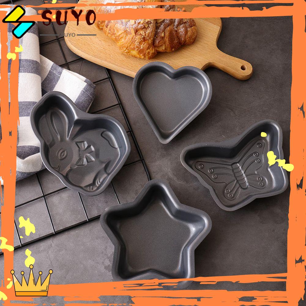 Suyo Loyang 4inch Bentuk Beruang Kelinci Bakeware Carbon Steel Cake Tray