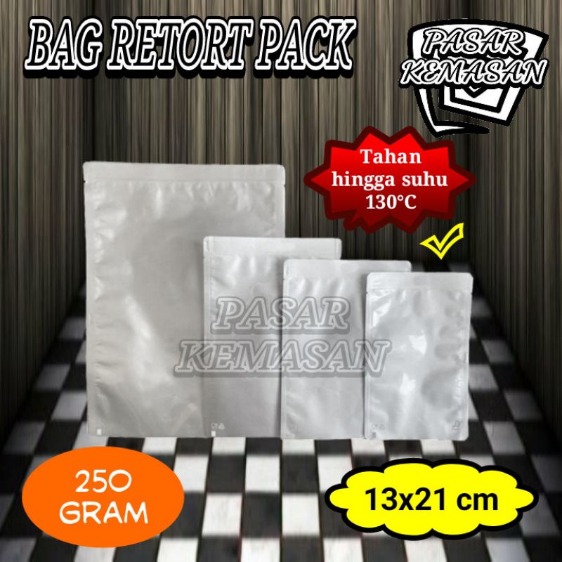 BAG RETORT PACK 250 GRAM KEMASAN FOIL TAHAN PANAS-PRESTO KPACK