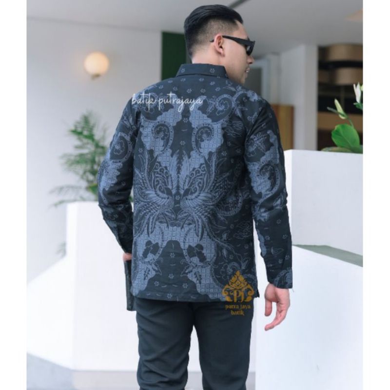 KEMEJA BATIK MODERN SLIMFIT PANJANG BAHUN KATUN HALUS FULL FURING HALUS