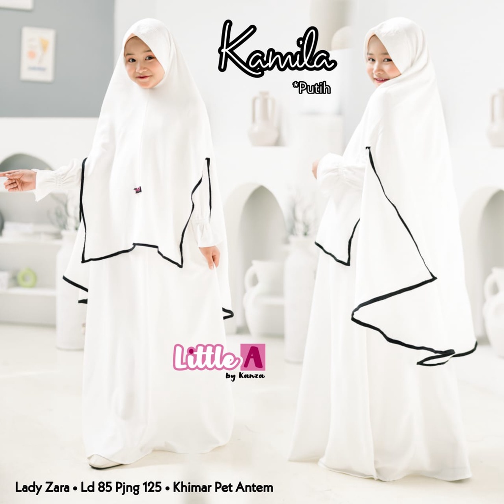 Kamila Gamis Muslim Syari Anak Kids Original Produk By Little A