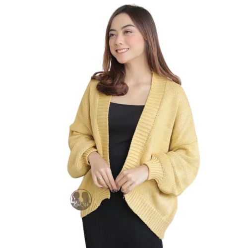 KALILA - FLUFFY Bubble Cardy Cardigan Rajut Wanita Dewasa | Kardigan Rajut Wanita