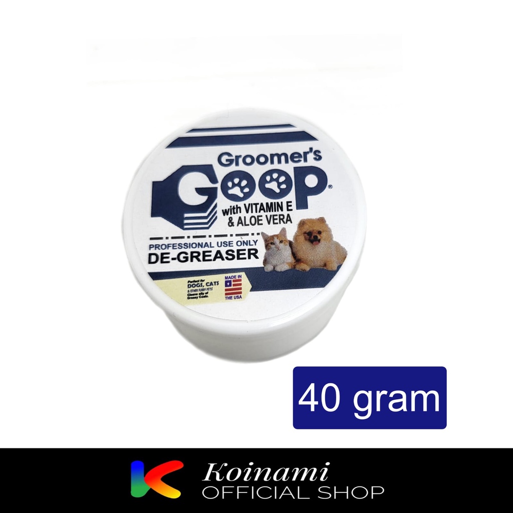 GOOP 40 gram DE GREASER GROOMER'S repack / GROOMING / SHAMPO KUCING / SHAMPO ANJING / DEGREASER