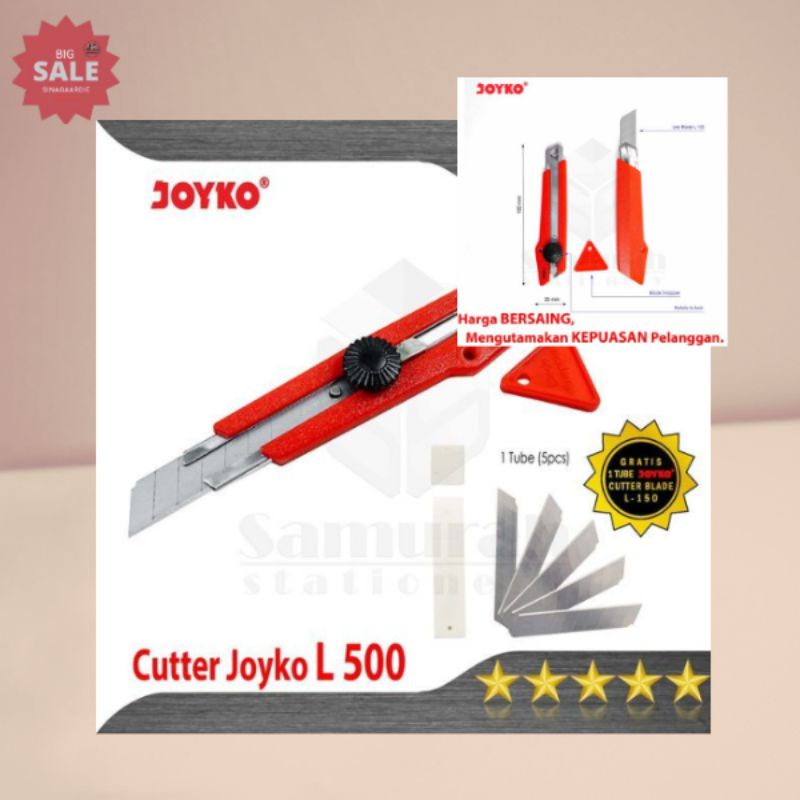 

Cutter Besar Joyko L-500 + Bonus Isi Cutter(ORIGINAL PRODUK)