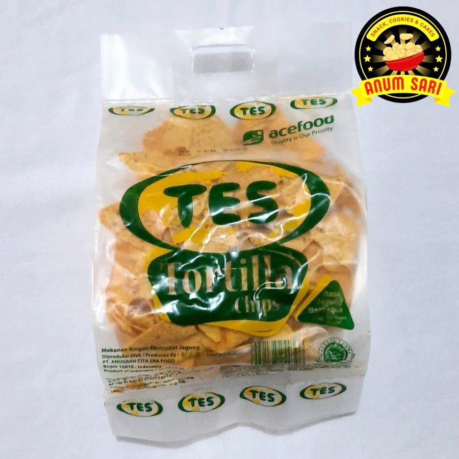 

Keripik Jagung Tortilla TES Jagung Barbeque 225 Gram - Anum Sari