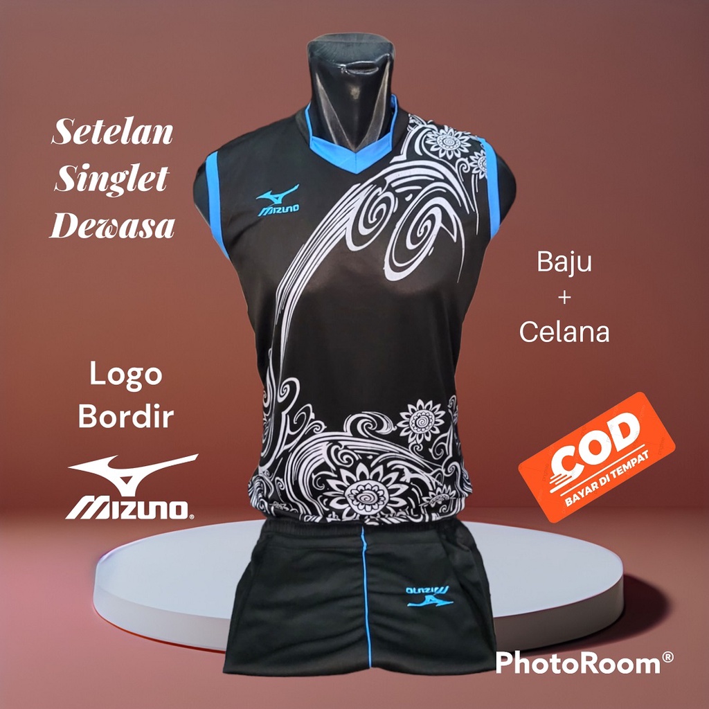 Baju setelan singlet dewasa kaos setelan olahraga bola futsal voli basket voli pria dan wanita