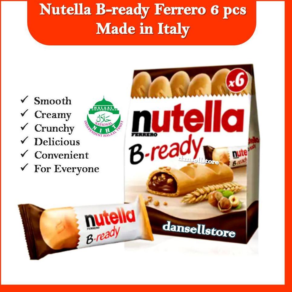 

[KODE T8YKG] Nutella b ready isi 6 by ferrero