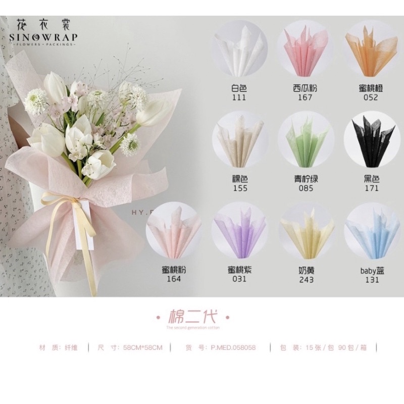 

(5 lembar) KERTAS BUKET BUNGA FLOWER WRAP